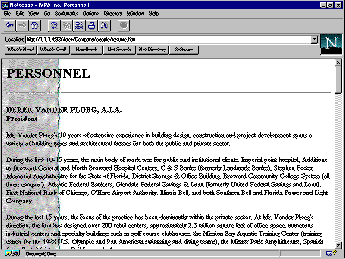 Netscape Navigator Screen Shot