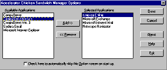 Chicken Manager Options Screenshot